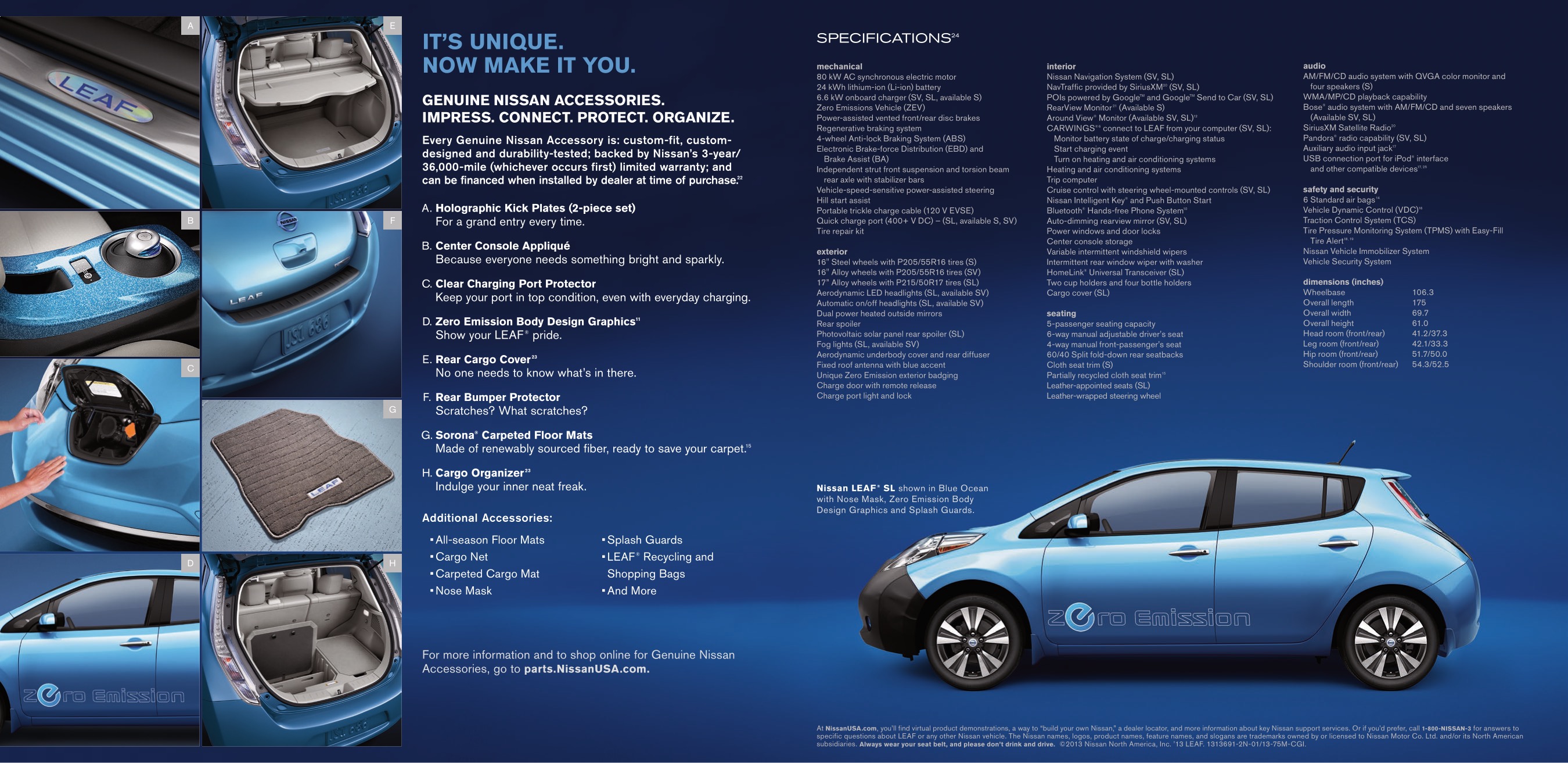 2013 Nissan Leaf Brochure Page 8